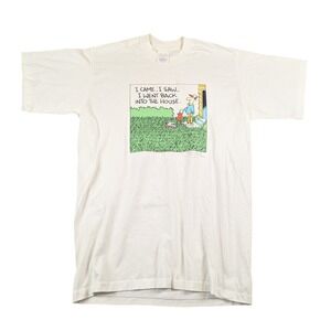 Vintage Single Stitch Shoebox Greetings Hallmark Funny Graphic T-Shirt XL White